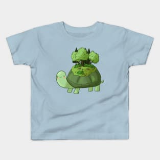 Cute turtle island Kids T-Shirt